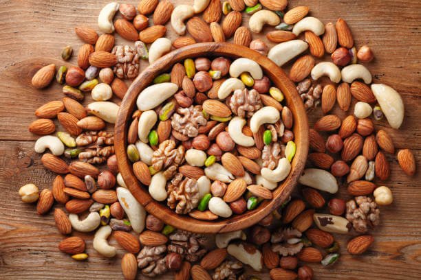 Fresh Dry Fruits Background